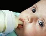 baby with bottle