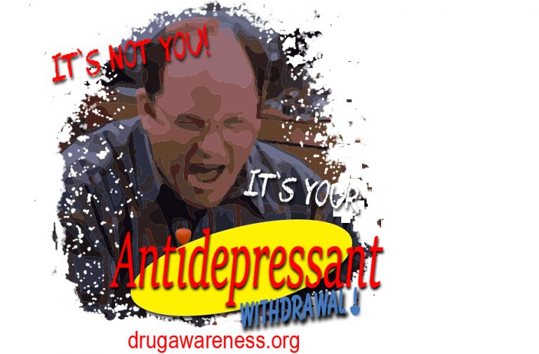 It's not you it's the antidepressants-withdrawal-tee